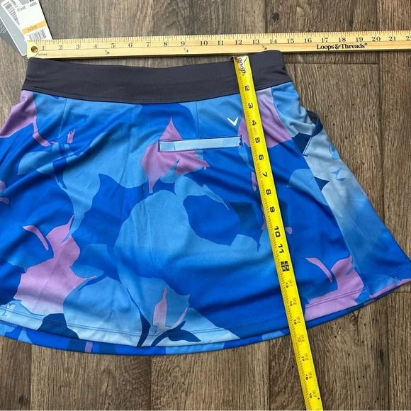 $84 Callaway Opti-DRI Golf Tennis Skort Skirt Shorts Women’s Size S Blue - Picture 7 of 9